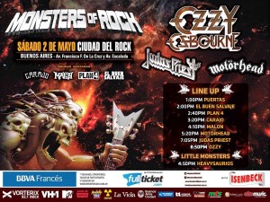 Monsters argentina 2015 - horarios