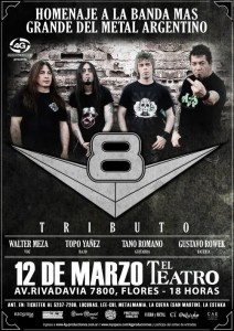 Tributo a V8 en el Teatro Flores 12-3-11