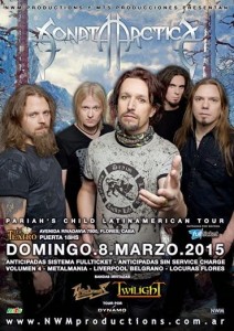 sonata arctica en argentina 2015